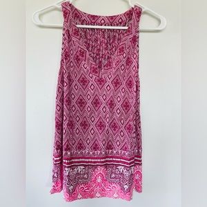 Pink Sleeveless Top